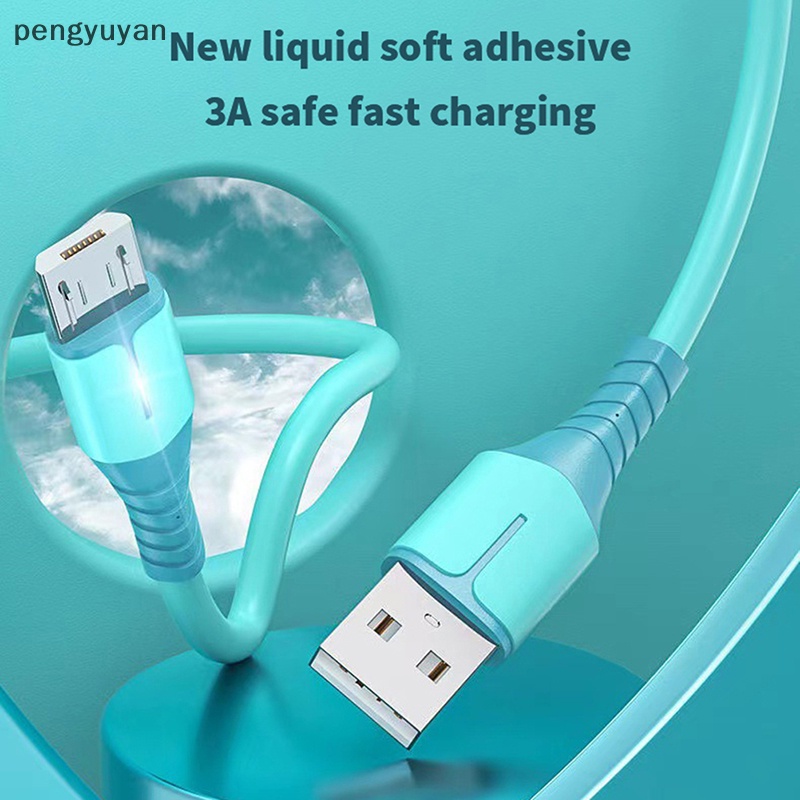 Cáp Sạc Nhanh USB 3A Có Đèn LED Chất Lượng Cao Cho Điện Thoại