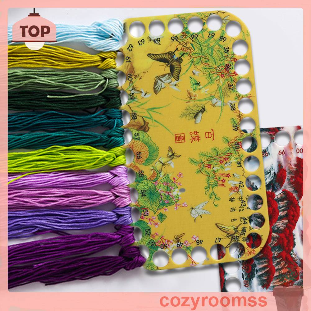 Set 3 Giá Đỡ Cuộn Chỉ Thêu Chữ Thập 34 Lỗ 34 Lỗ