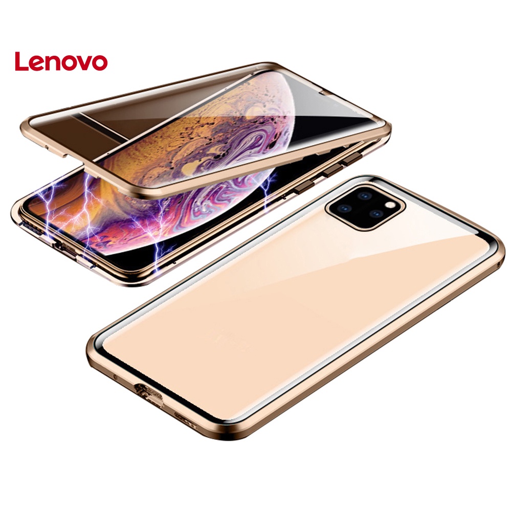 Ốp Điện Thoại Kính Cường Lực Hai Mặt Nam Châm Hình Hoa Hướng Dương Cho iPhone 7 8 11 Pro XR