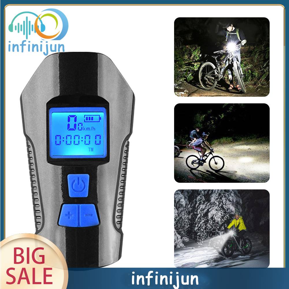 Đèn Pha Xe Đạp Chống Nước Có Thể Sạc Lại Bằng Cổng USB