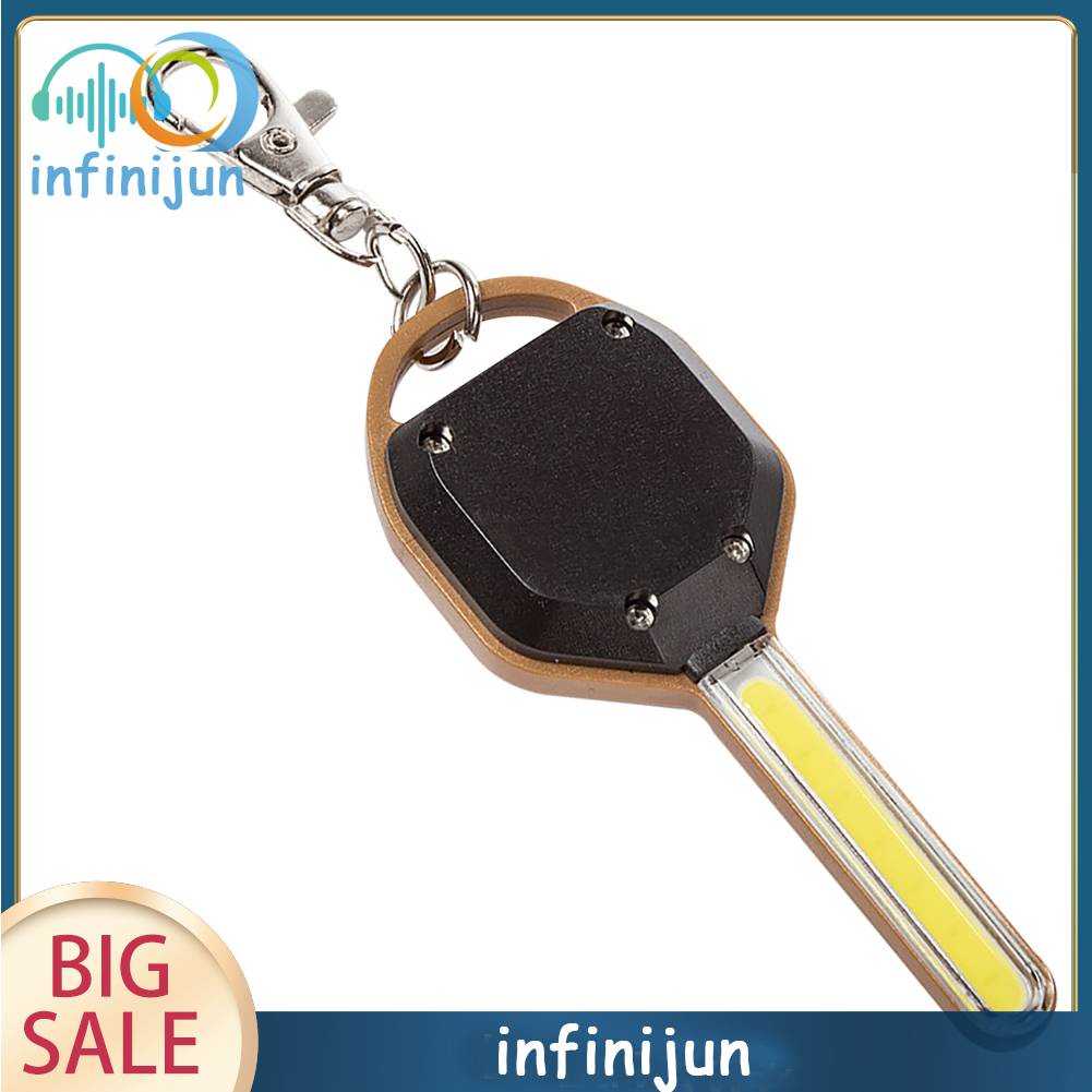 Móc Khóa Đèn Pin LED COB Mini Hình Chìa Khóa