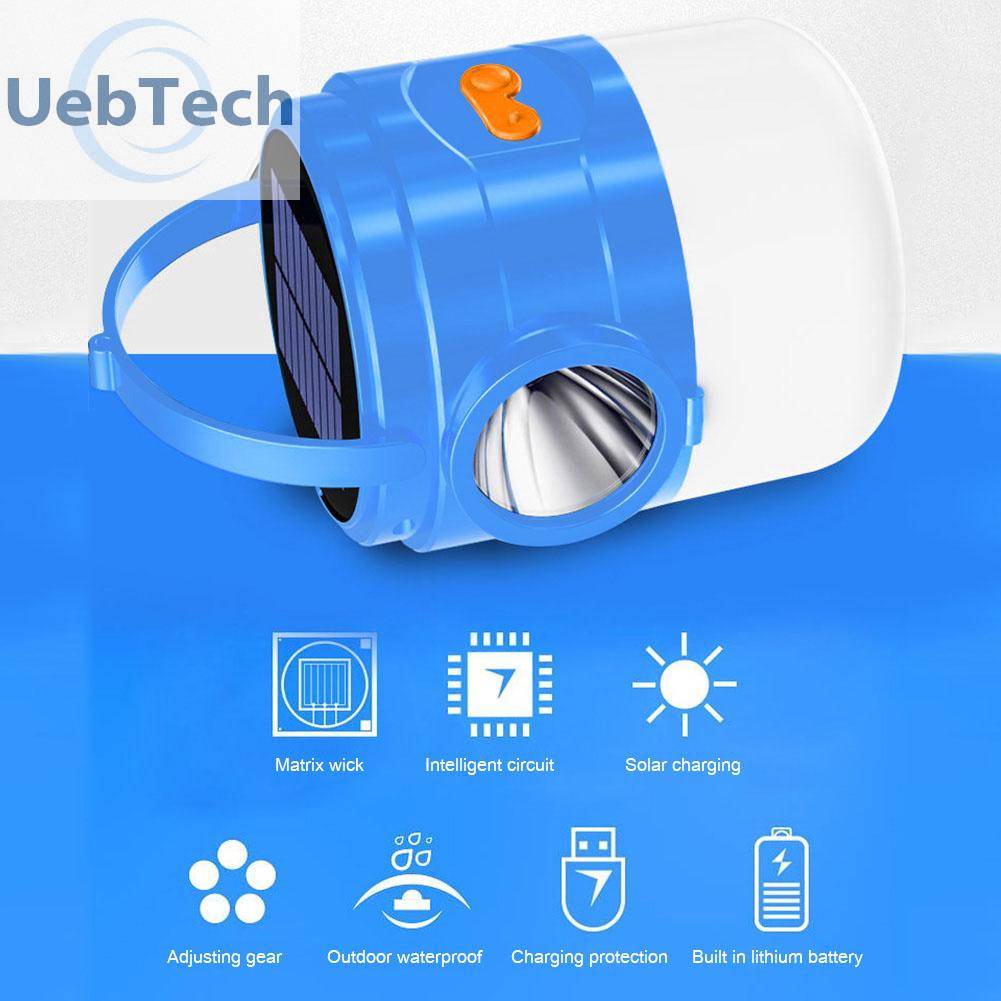 Đèn Cắm Trại Chống Nước 1200mAh 300LM Sạc USB