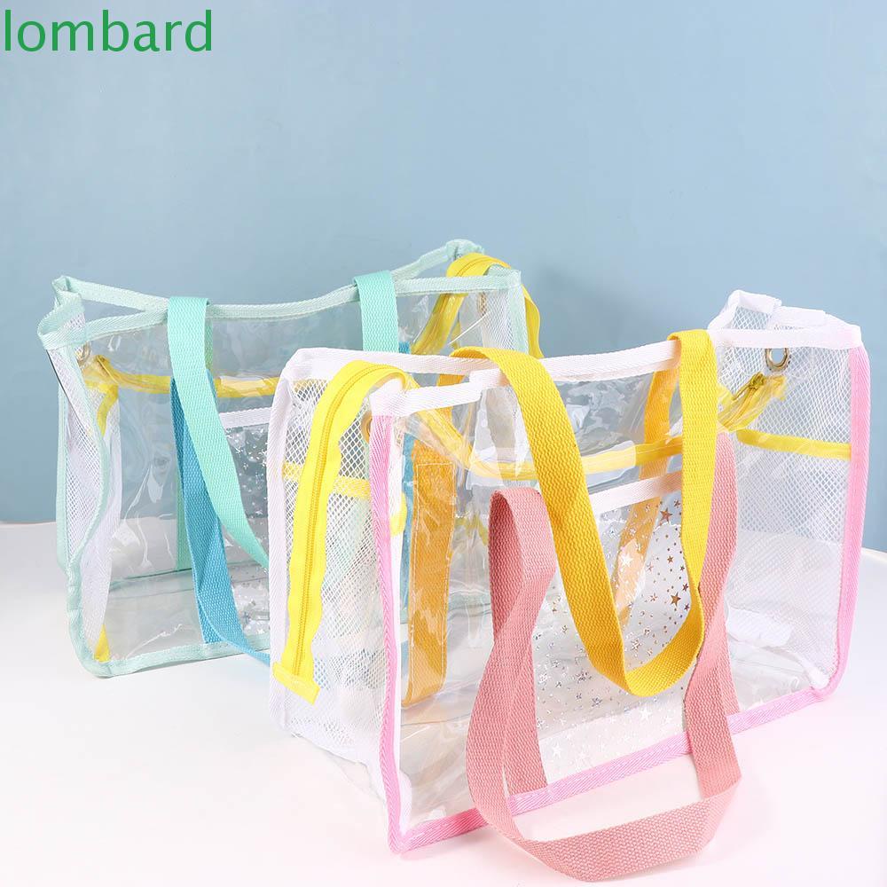 LOMBARD Túi Xách Nhựa PVC Trong Suốt Thời Trang Hàn Cho Nữ