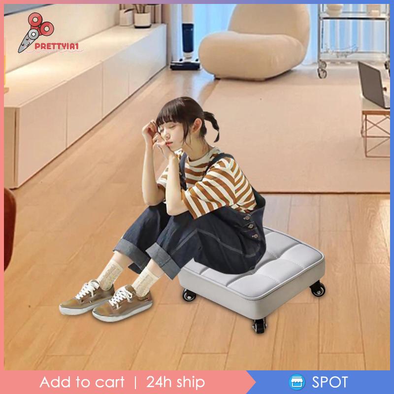 Ghế Da PU Hình Vuông Tăng Chiều Cao 12cm Tiện Dụng