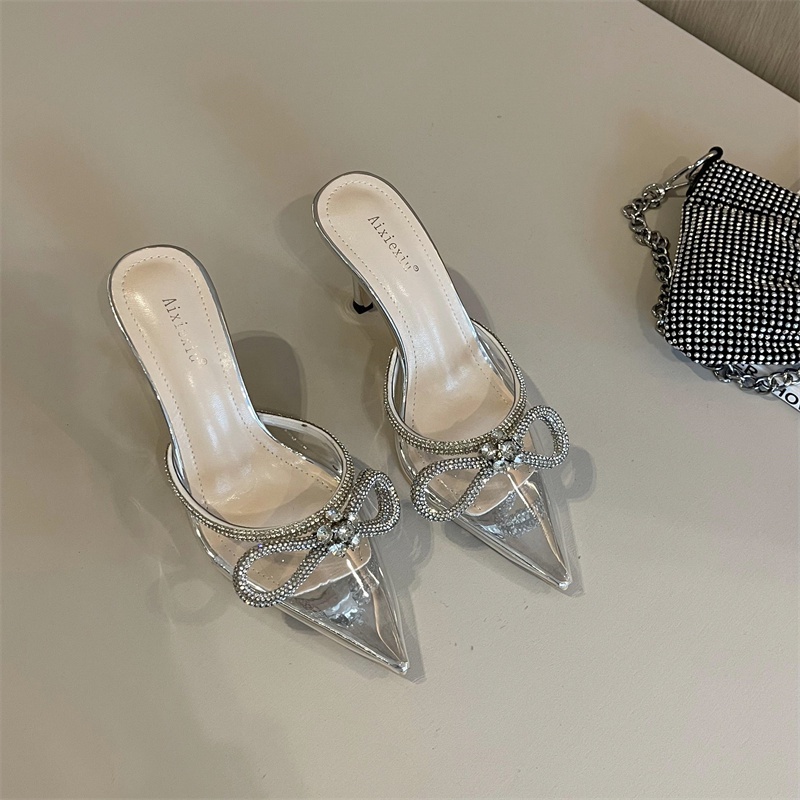 Sandal Mũi Nhọn Đính Đá Cao Cấp Sk2023