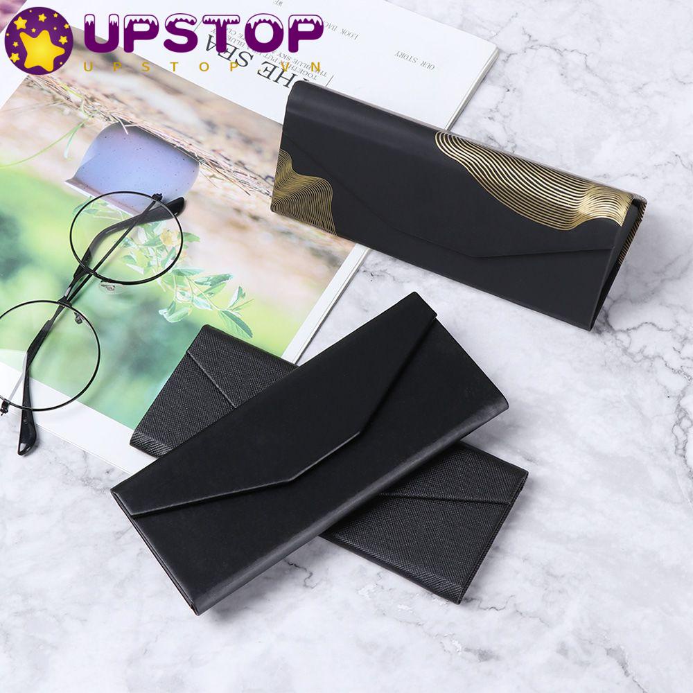 UPSTOPVN Hộp Đựng Mắt Kính Hình Tam Giác Màu Đen Có Thể Gấp Lại Được