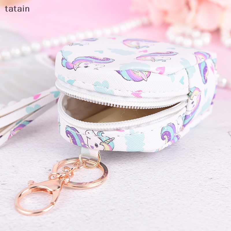 Ví Đựng Tiền Xu mini Bằng Da pu Hình Ba Lô Kỳ Lân Dễ Thương