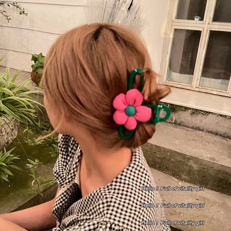 Thẻ Kẹp Tóc Hình Hoa Phong Cách Hàn Quốc Ngọt Ngào Cho Nữ