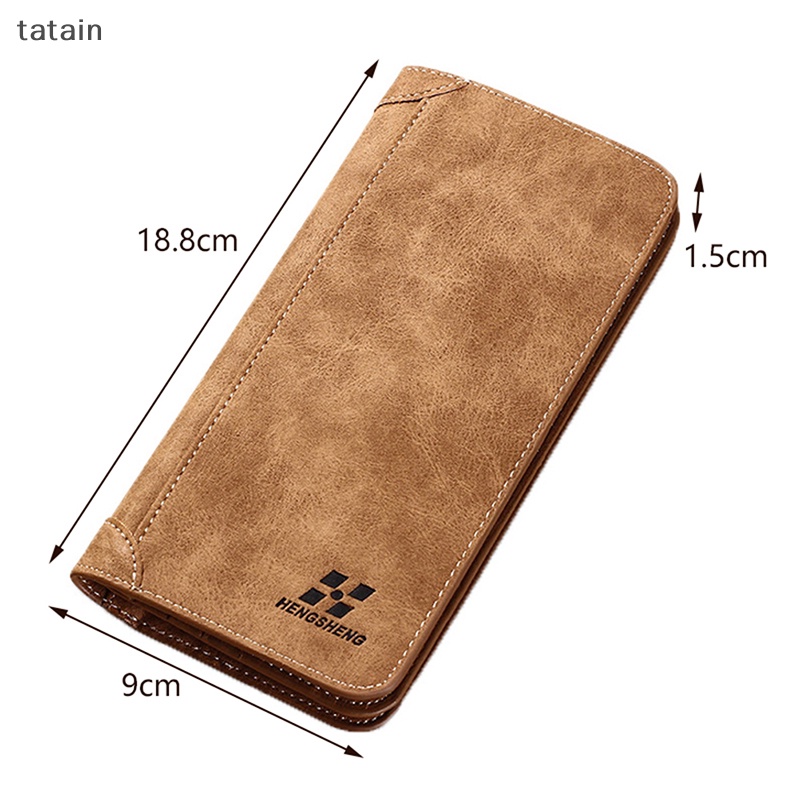 Ví Da PU Dài Kiểu Vintage Thời Trang Cho Nam