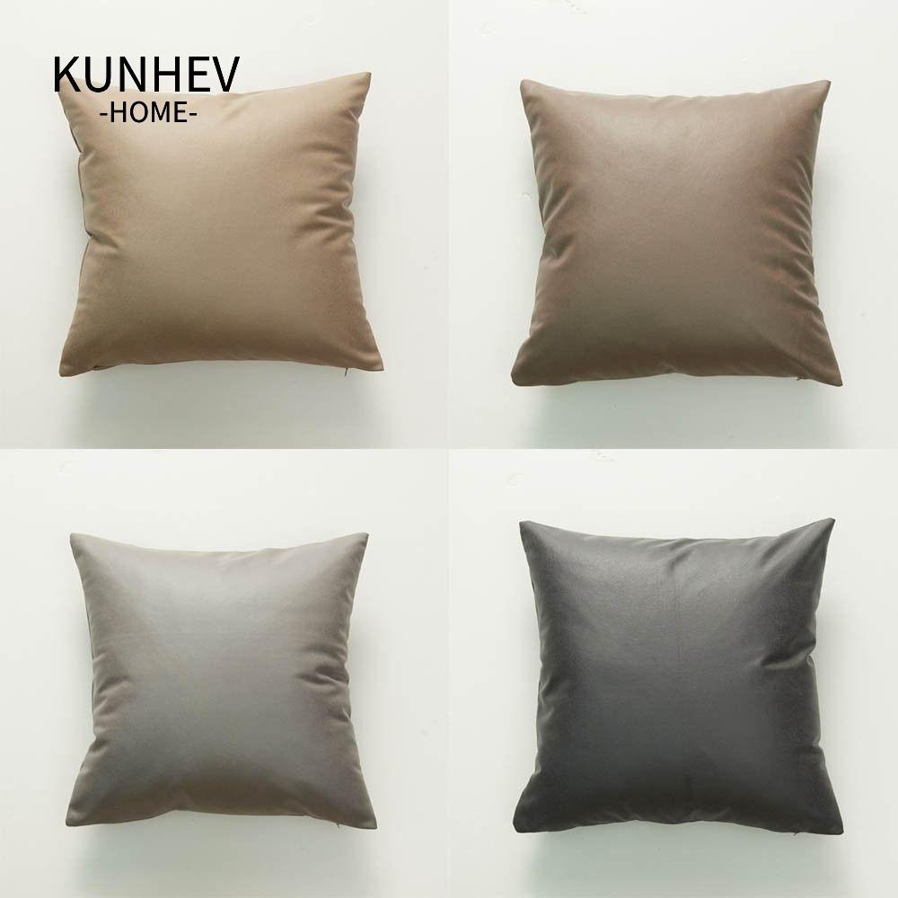 KUNHEV Áo Gối Giả Da Mềm Phong Cách Bắc Âu