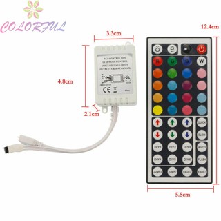 【COLORFUL】Remote Controller 44 Keys IR Energy Efficient RGB Control Box Strip Light