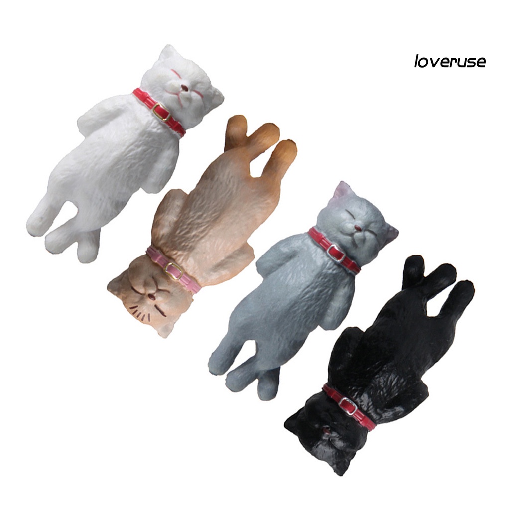 Set 4 Mô Hình Chú Mèo 3D Đáng Yêu Trang Trí Sân Vườn