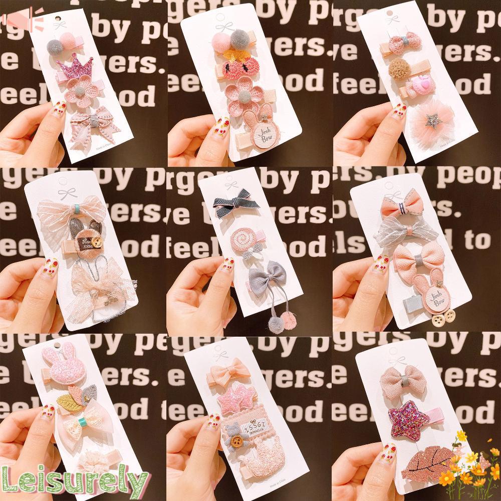 LEILY Kẹp Tóc Hình Hoạt Hình Xinh Xắn Cho Bé Gái