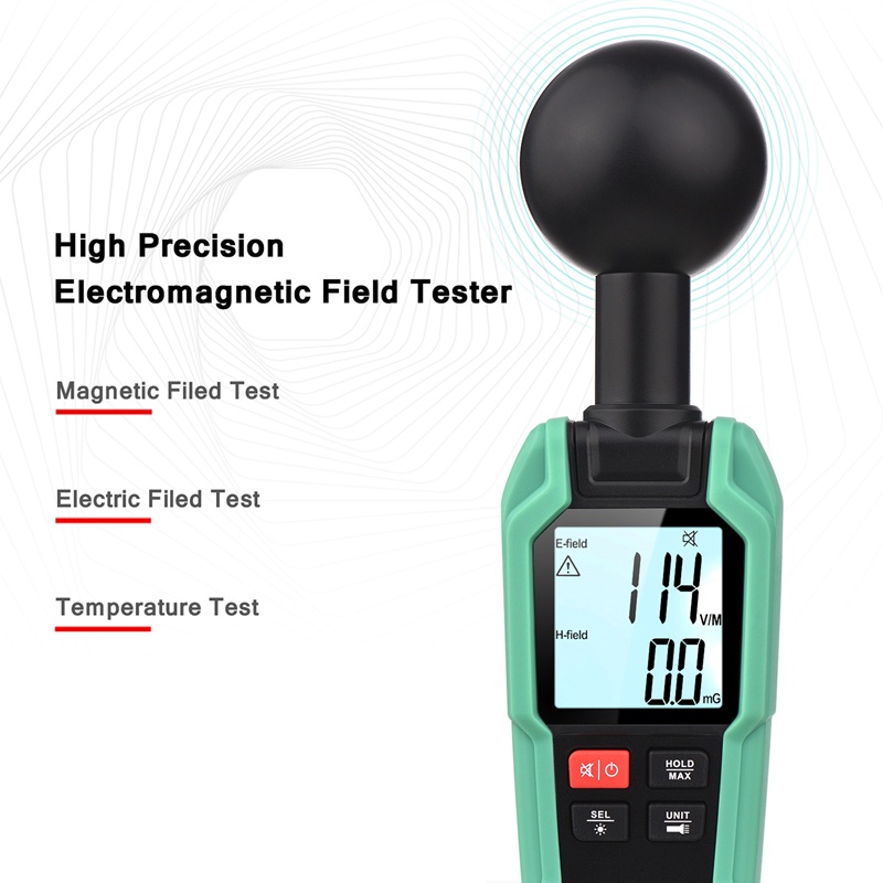 Máy Đo Bức Xạ Điện Từ Bằng Nhựa EMF Độ Chính Xác Cao