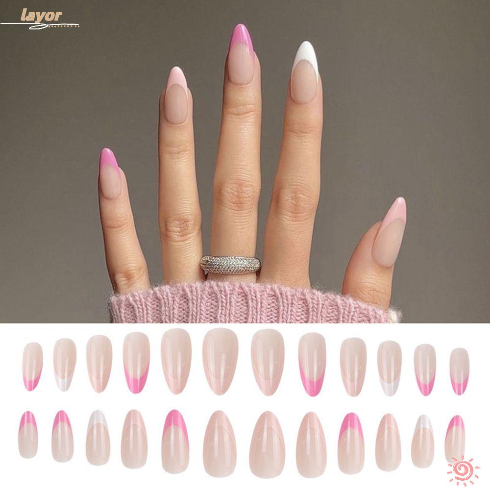 LAY Set 24 Móng Tay Giả Có Thể Tháo Rời