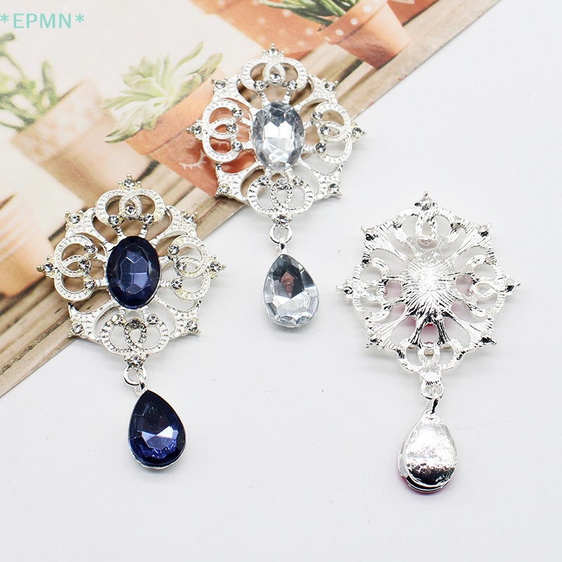 Mặt Dây Chuyền Bằng Hợp Kim Bạc 34 * 56mm Dùng Làm Phụ Kiện Trang Trí Tóc DIY