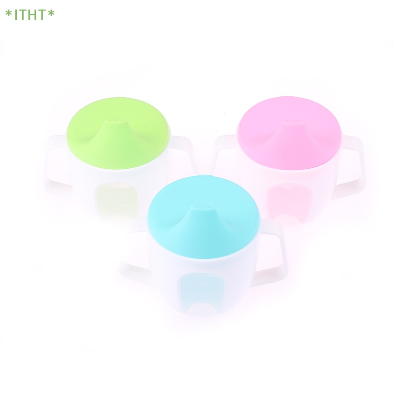 Cốc Uống Nước Ba Màu Có Tay Cầm Hình Chú Vịt Xinh Xắn Cho Bé Mới