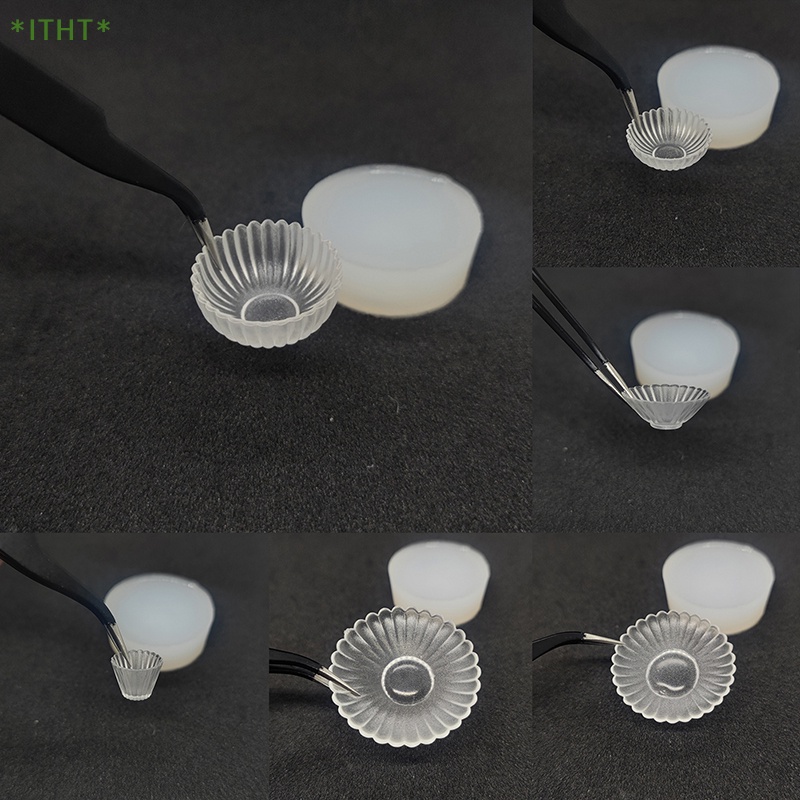 Mô Hình Chén Dĩa Bằng Silicon Mini Trang Trí Nhà Búp Bê Mới
