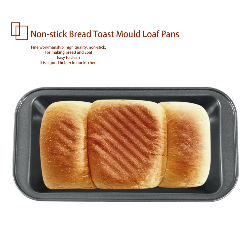 =Christmas=Carbon Steel Baking Cake Mold Rectangle Non-stick Bread Toast Mould Loaf Pans