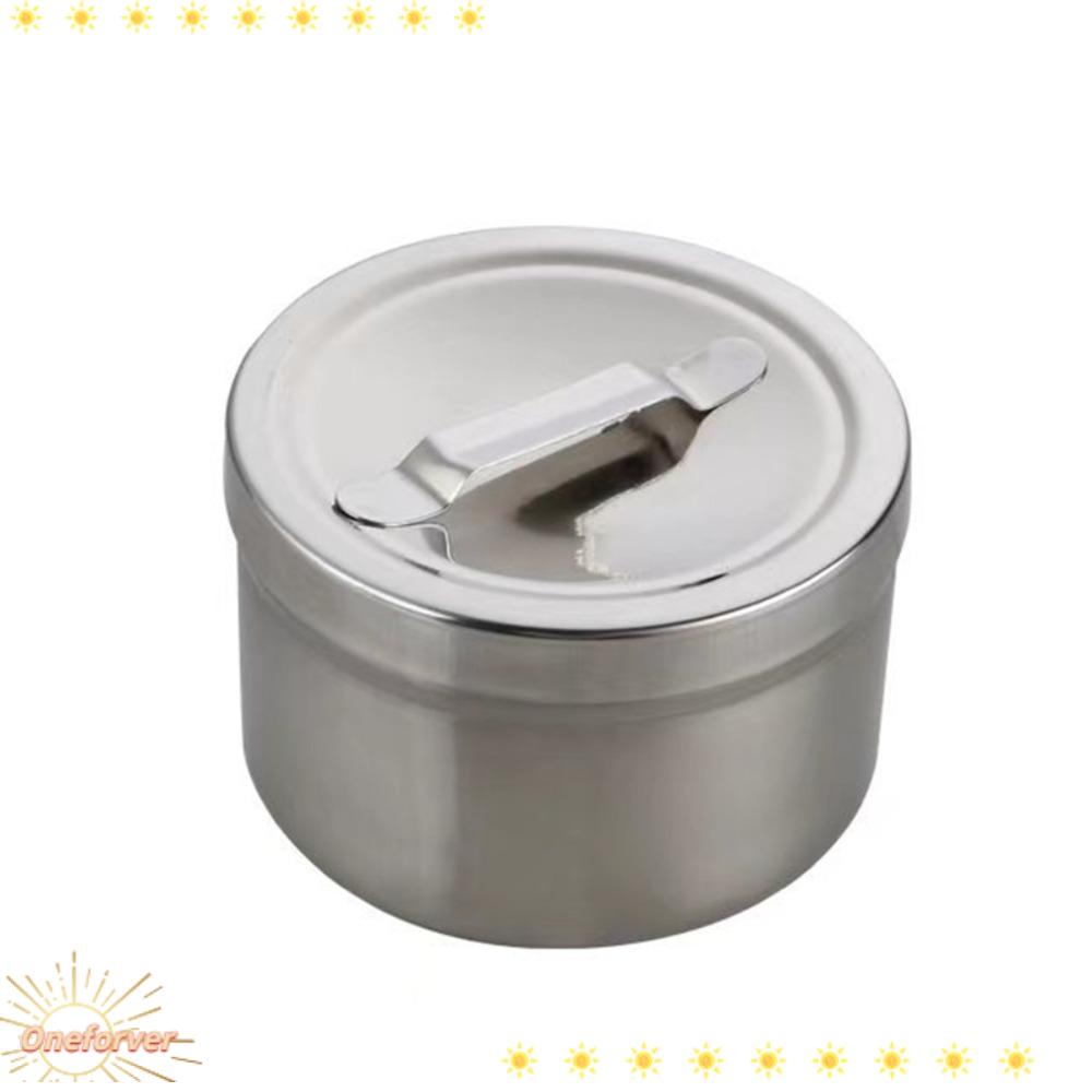 Hộp Đựng Cồn Y Tế Bằng Thép Không Gỉ 304 Hình Tròn Kèm Vỏ Bọc