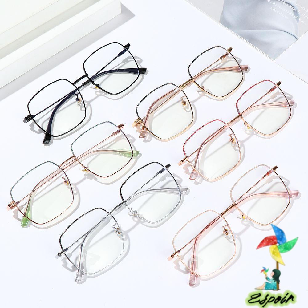 ESPO Kính Mát Gọng Vuông Chống Bức Xạ Phong Cách Vintage