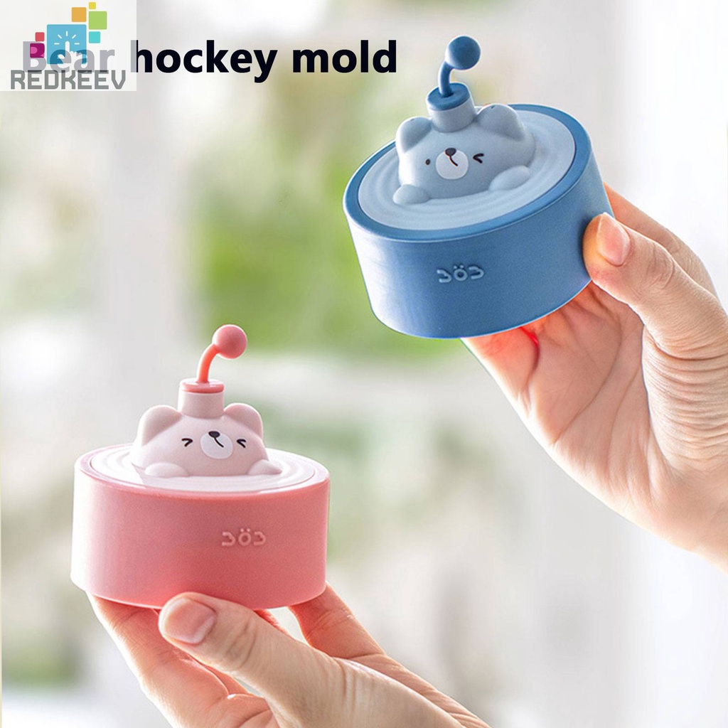 Khuôn Silicone Làm Đá Hình Gấu 3D Chống Rò Rỉ