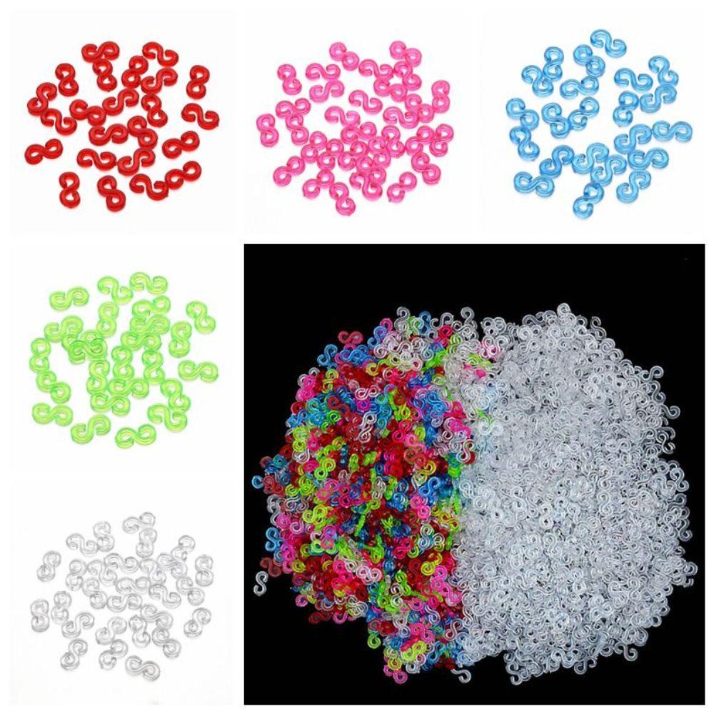 GIOVANNI Bộ 500 Kẹp Acrylic Trong Suốt Nhiều Màu Dùng Làm Trang Sức DIY