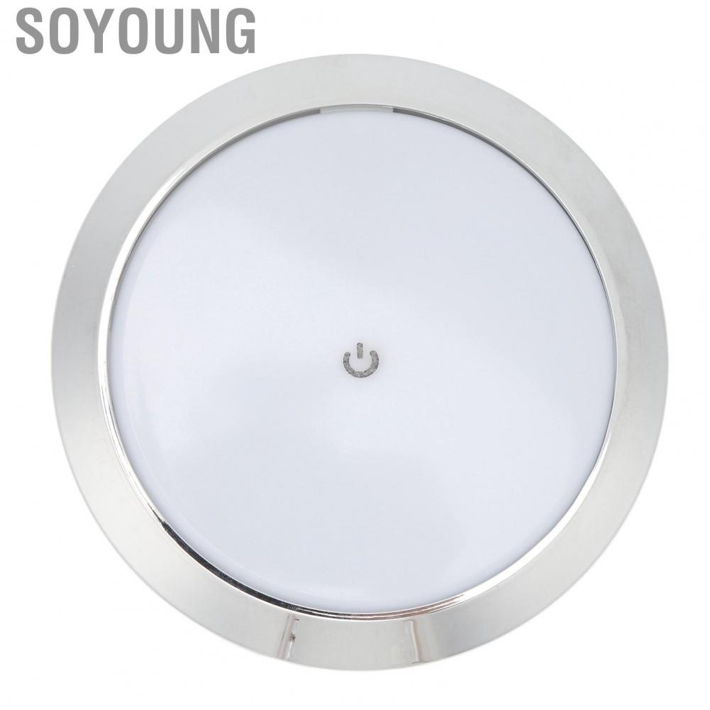 Soyoung 7in RV Touch Reading Light Ceiling Dome Energy Saving  Interior Lamp Panel Aisle Lights for Yachts