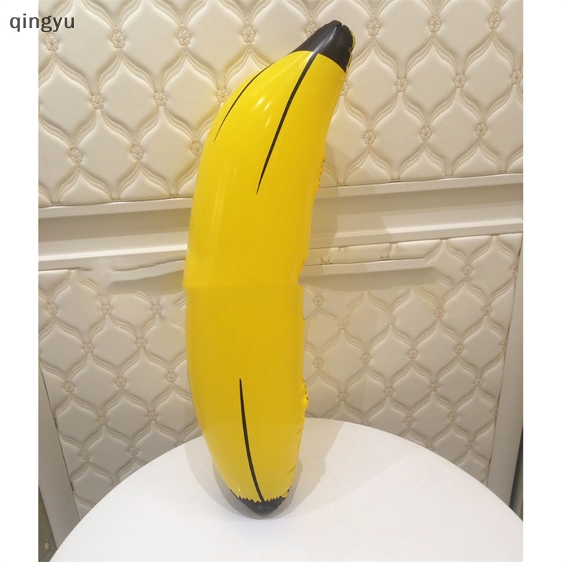 Qingyu Đồ Chơi Bơm Hơi Hình Quả Chuối Bằng PVC Kích Thước 66cm Dành Cho Trẻ Em
