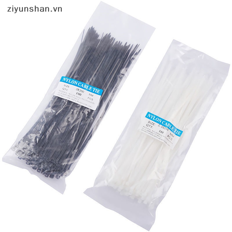 Set 100 Dây Rút nylon Tự Khóa Kích Thước 3X200 vn