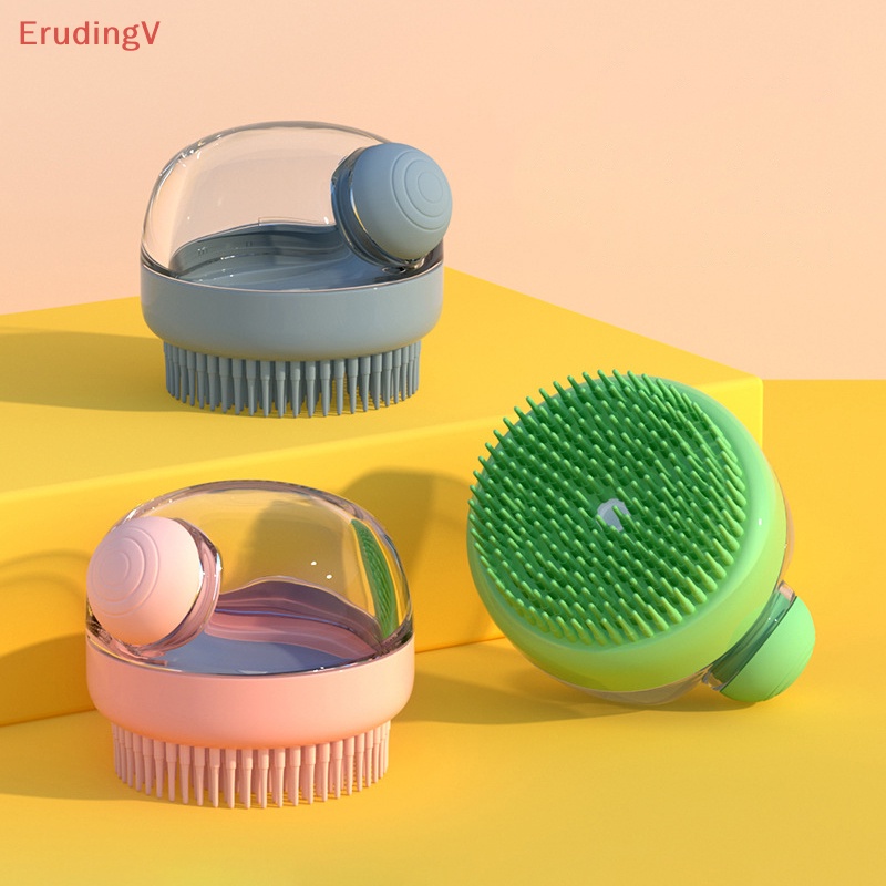 [ErudingV] Bàn Chải Chà Rửa Bằng Silicon Linh Hoạt Cầm Tay Chà Rửa Cho Thú Cưng