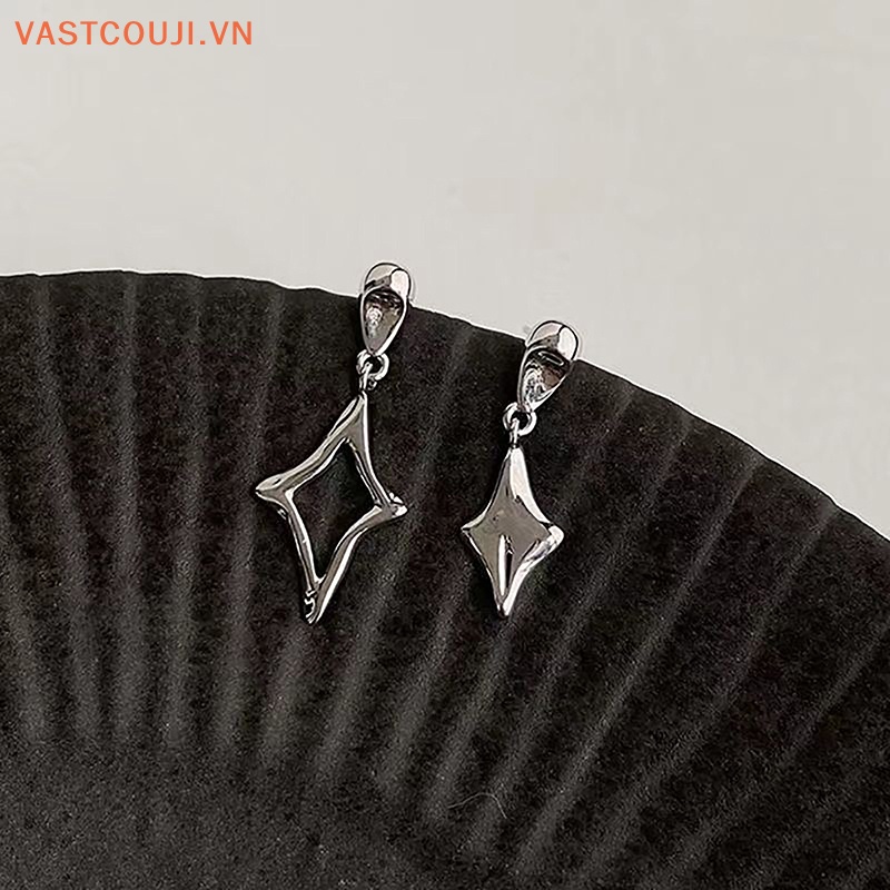 Khuyên Tai Bạc Hình Ngôi Sao Thời Trang Cho Nữ