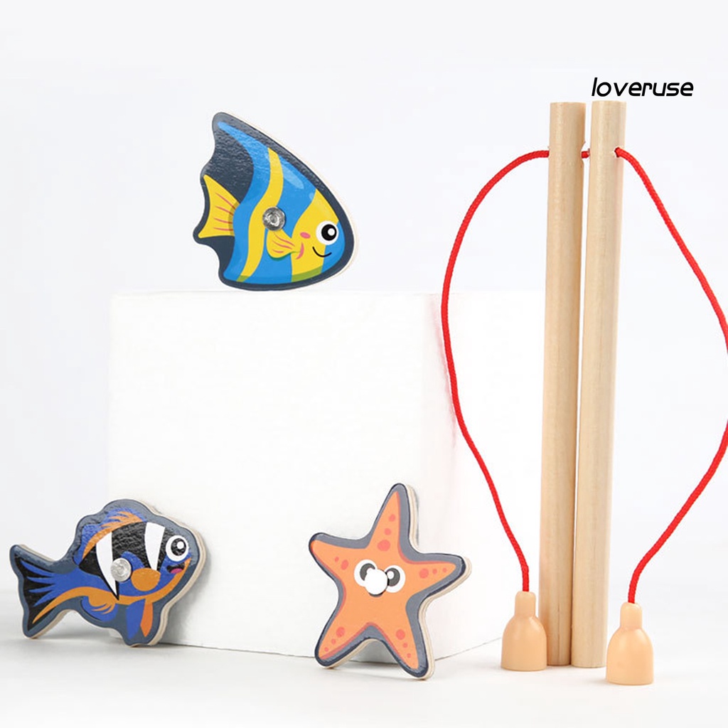 1 Bộ Đồ Chơi Câu Cá ic Bằng Gỗ Thiết Kế ic Đa Năng Vui Nhộn Cho Trẻ Em