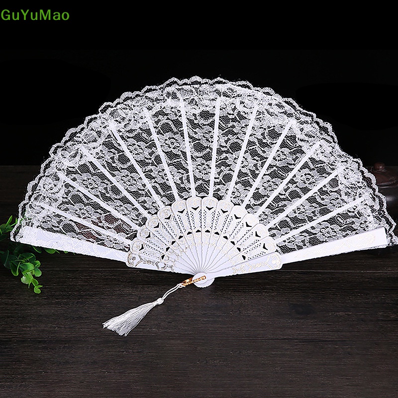 [cxGUYU] Quạt Ren Gấp Cầm Tay Cá Nhân Hóa Trang Trí Đám Cưới / Trang Trí Nhà Cửa PRTA