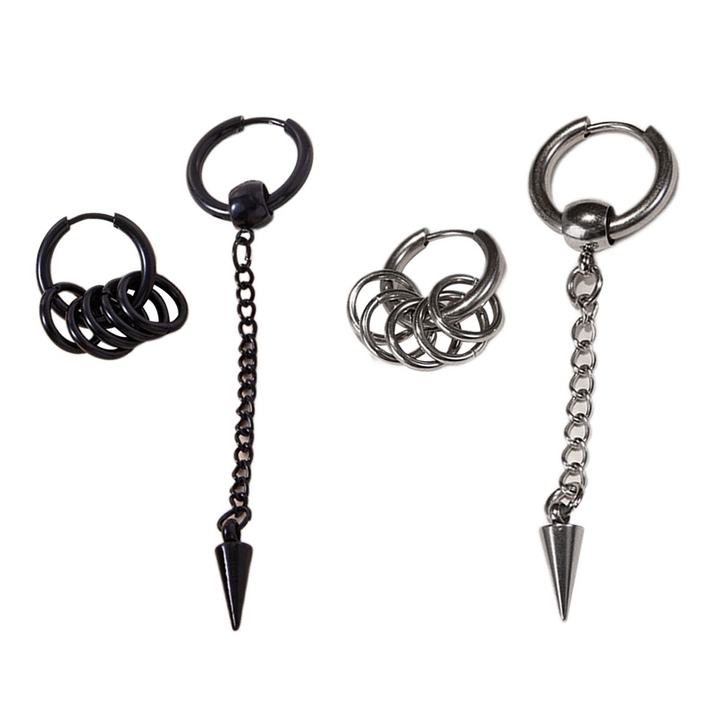 Ygt Khuyên Tai Thép Không Gỉ Hình Mũi Tên Phong Cách Hip Hop Hàn Quốc Cho Nam