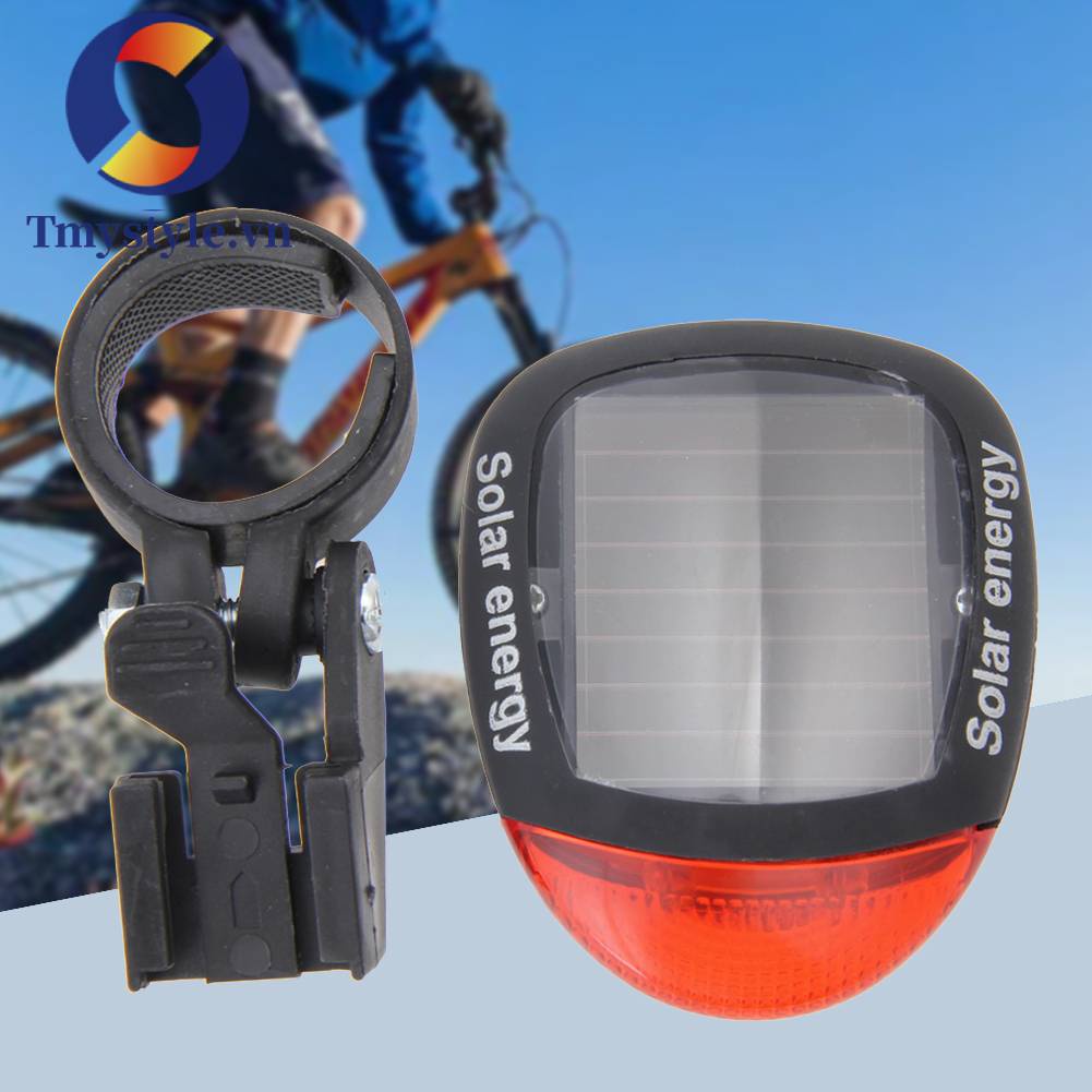 2 Đèn LED Đuôi Xe Đạp Dùng Năng Lượng Mặt Trời