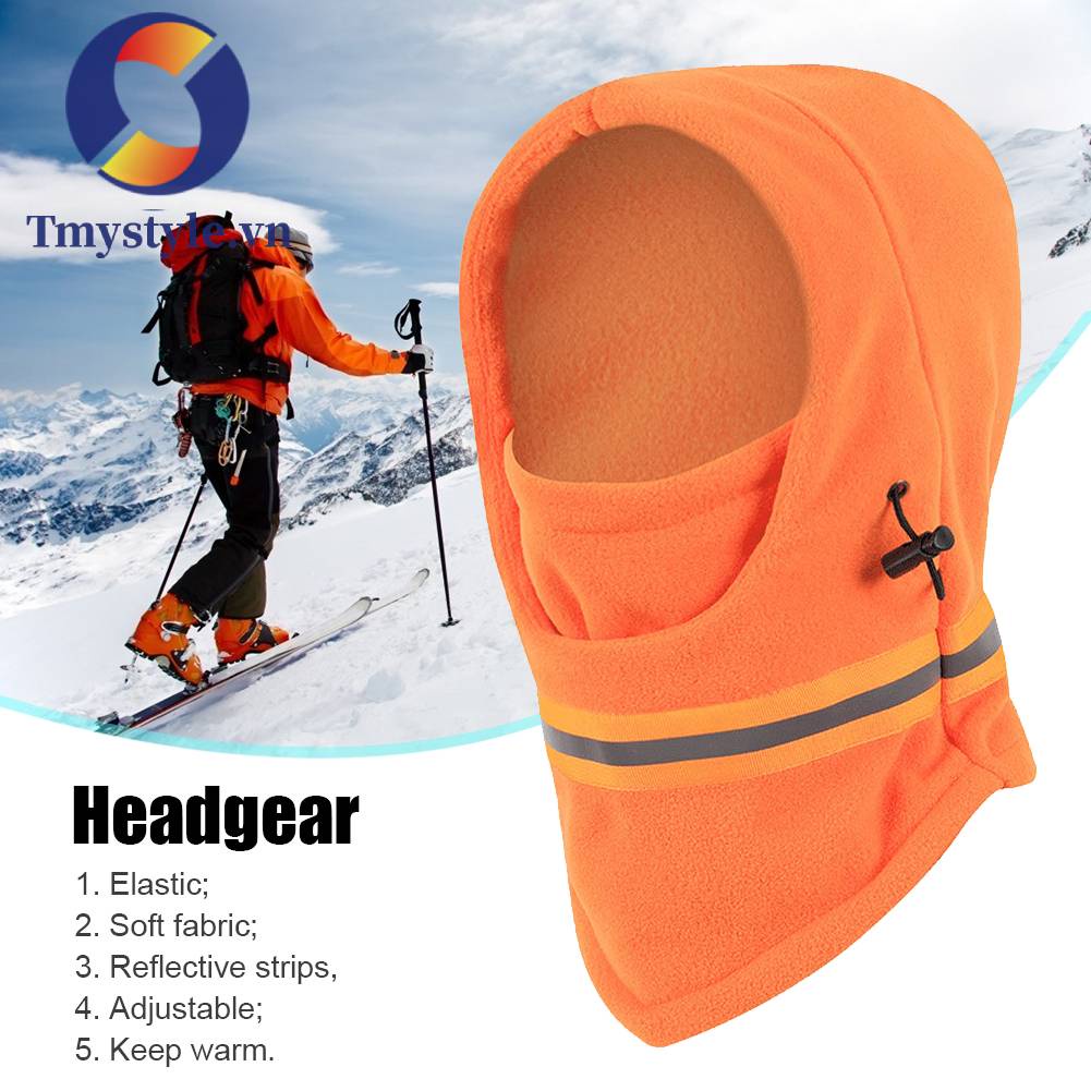 Mũ Balaclava Lót Lông Cừu Giữ Ấm Thời Trang Mùa Đông Cho Nam Và Nữ