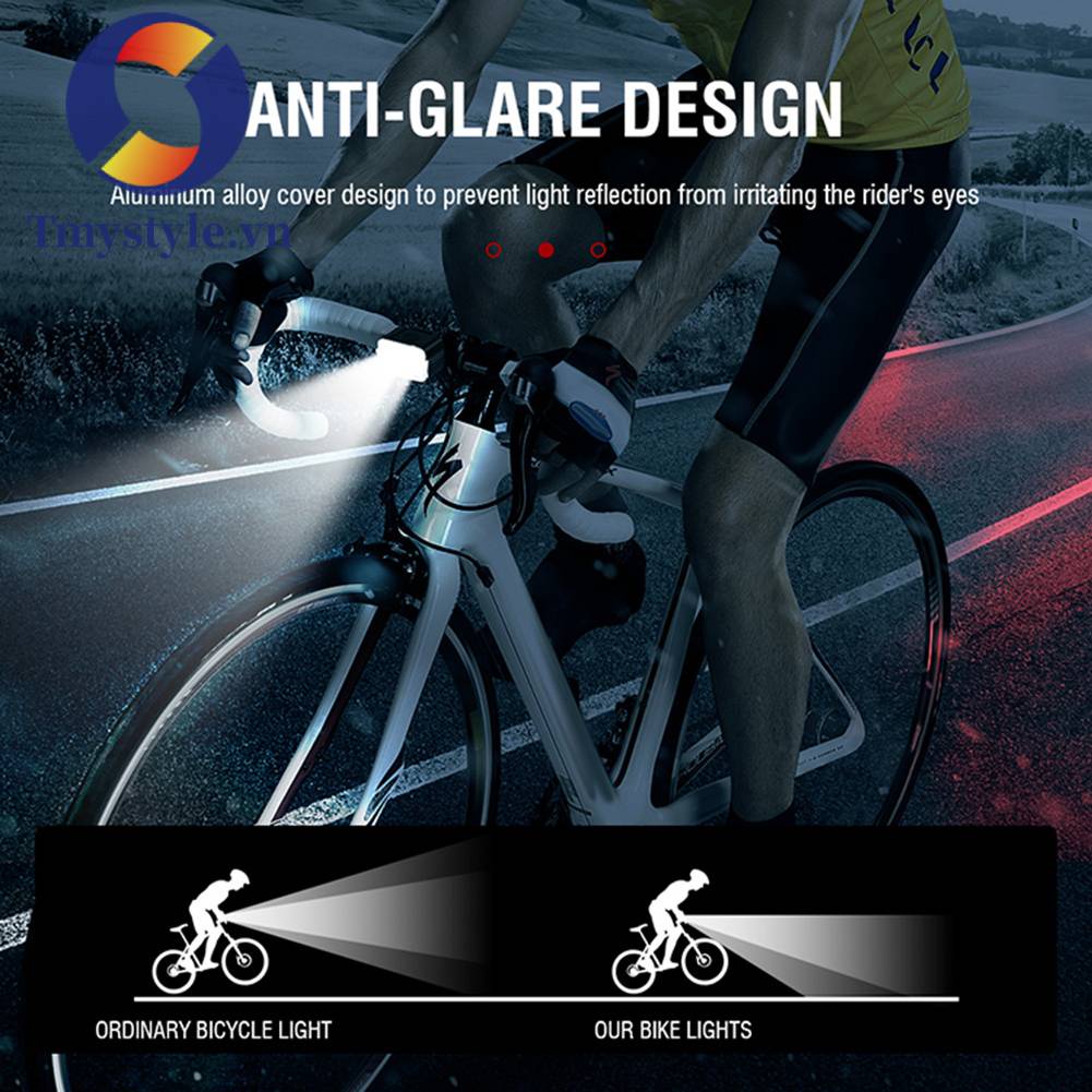 Bộ Đèn LED Cảnh Báo An Toàn Chống Nước IPX6 Cho Xe Đạp