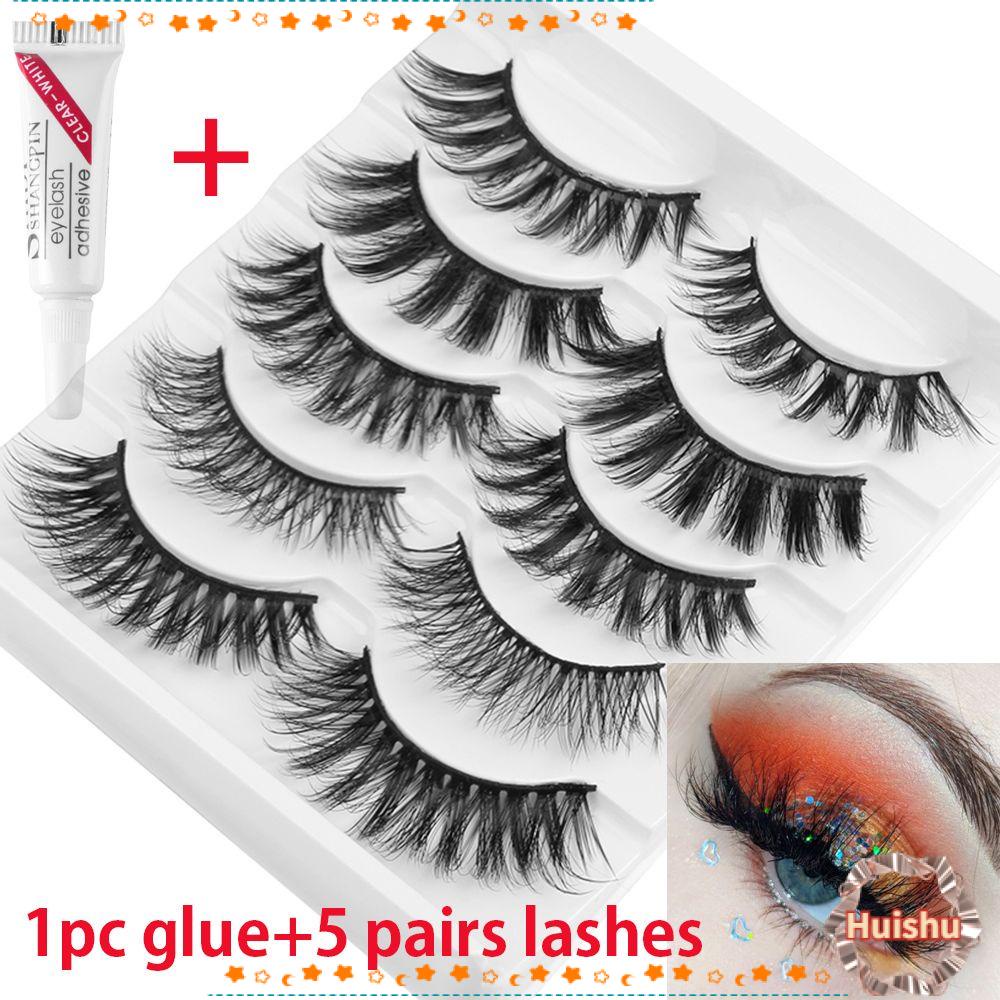 HS 5 Cặp Lông Mi Giả SKONHED Có Thể Tái Sử Dụng Độ Dày Cao 3D