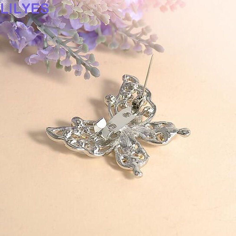 Trâm Cài Áo Hình Bướm Bằng Bạc Thời Trang