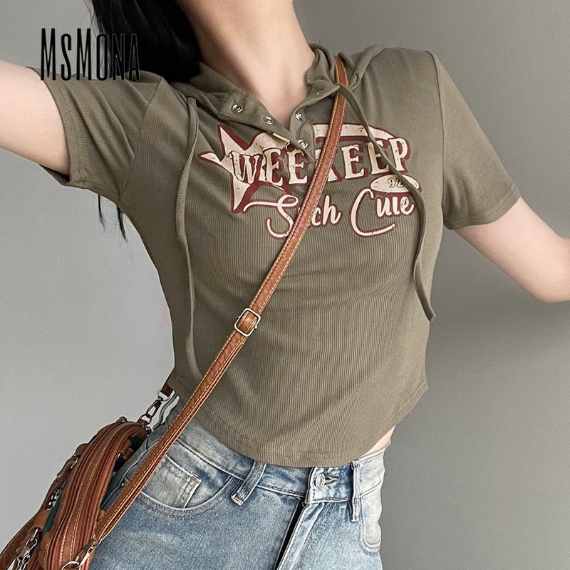 Áo Thun Tay Ngắn Cổ Tròn Màu Trơn In Họa Tiết Hoa Thời Trang 2023 Dành Cho Nữ