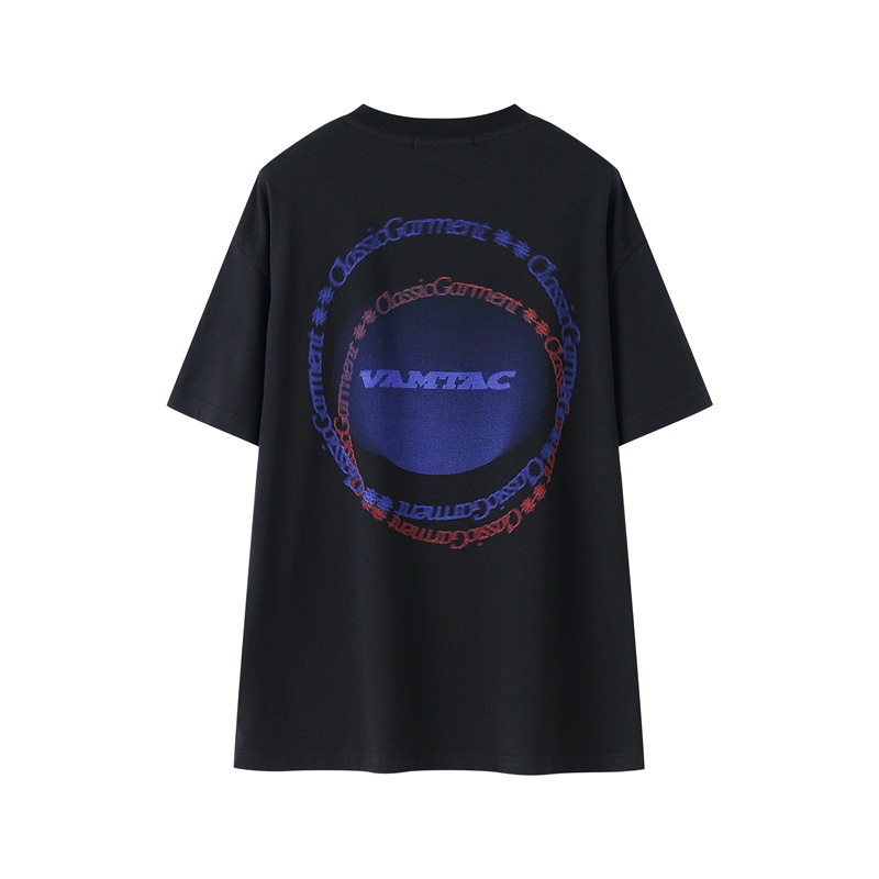 Áo Thun cotton Ngắn Tay Dáng Rộng Thời Trang Mùa Hè Cho Nam Nữ