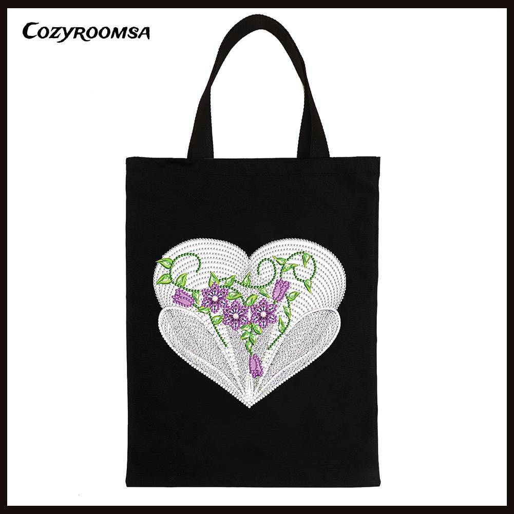 Túi Tote Đính Đá Thân Thiện Với Môi Trường Tự Làm Thời Trang