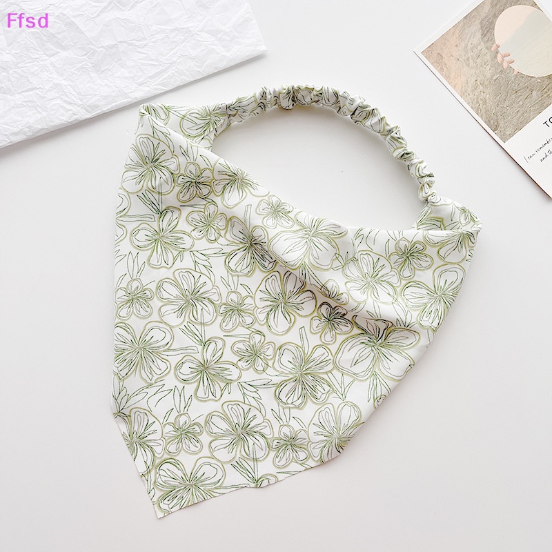 {Ffsd} Khăn Trùm Đầu Co Giãn In Hoa Phong Cách Đồng Quê Cho Nữ * Bán Chạy