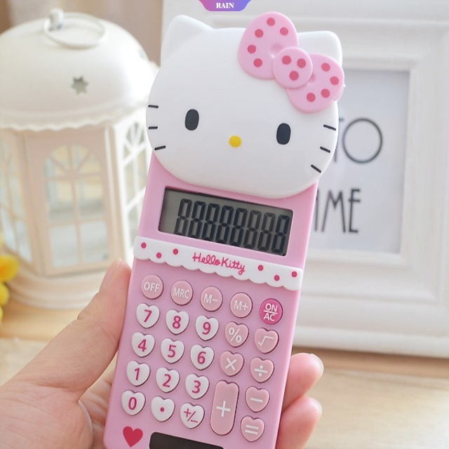 Máy Tính Xách Tay Mini Họa Tiết Hello Kitty Dễ Thương Thời Trang Sáng Tạo Cho Học Sinh [RAIN]