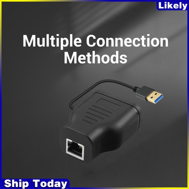 Dây Cáp Chia Mạng Rj45 Rj45 1 Sang 2 LAN Dài 100M Với Đầu Cắm Usb Chuyên Dụng