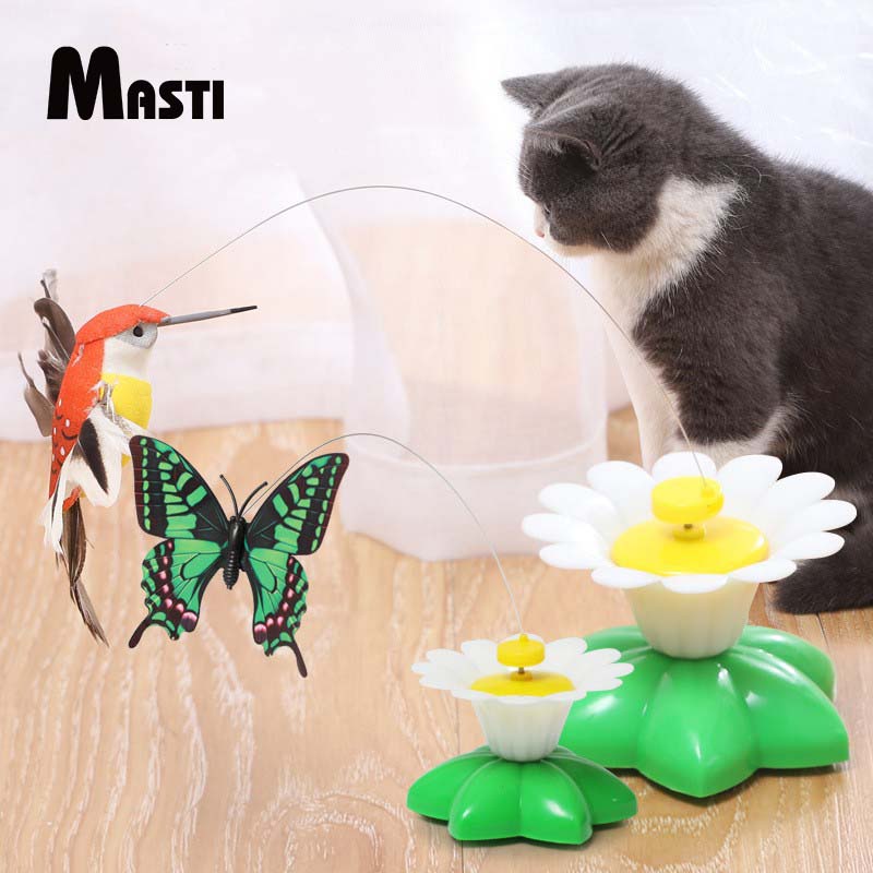 MASTI Pet tự động bướm trêu chọc đồ chơi mèo LI0593