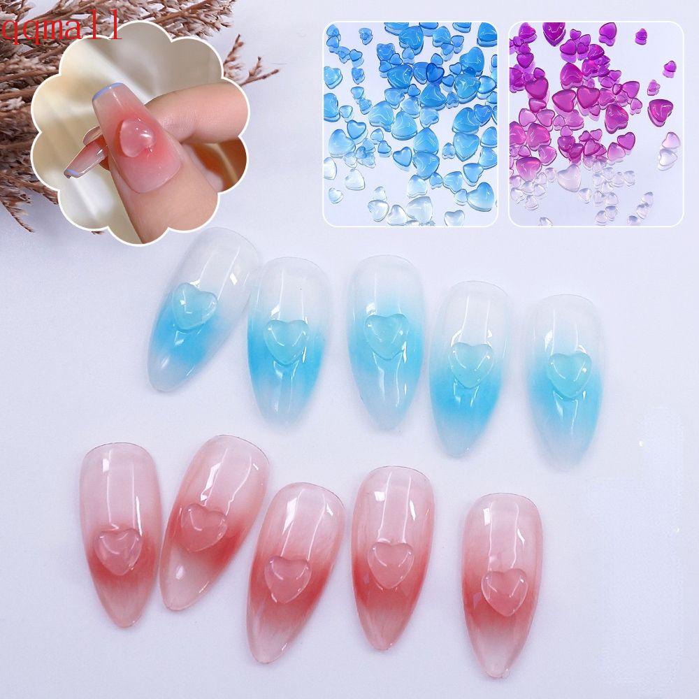 QQMALL Màu Sắc Phụ Kiện Trang Trí Móng Tay Hình Bướm Thay Đổi Màu Xinh Xắn