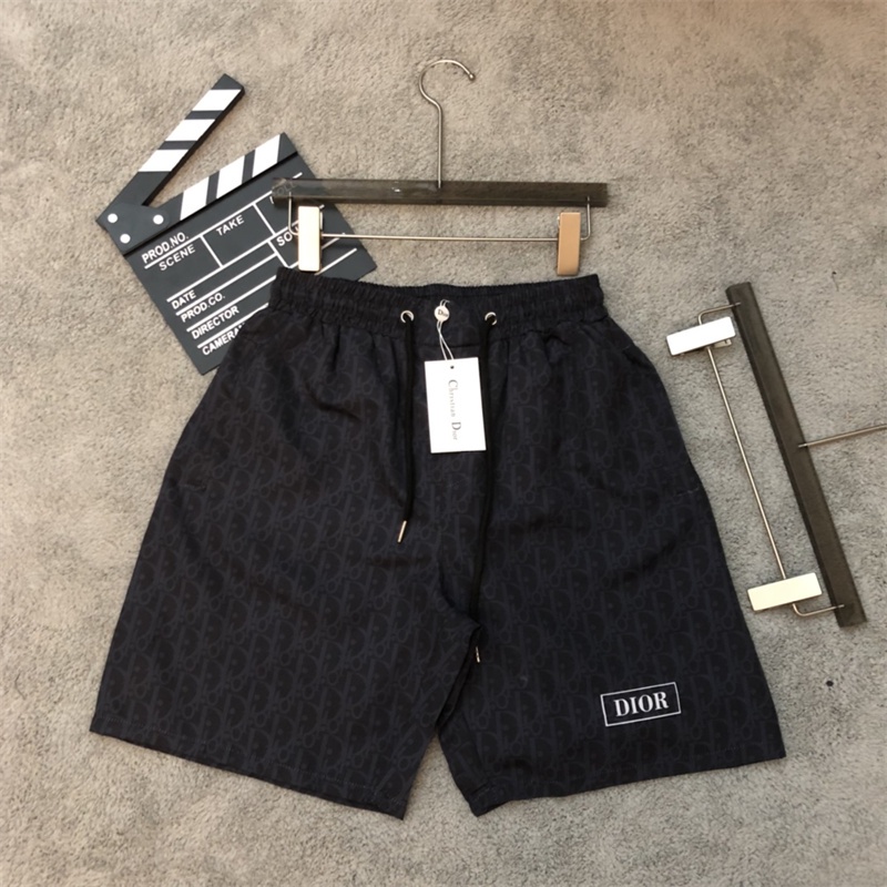 Di-trend Quần Short Đi Biển Vải Dệt Khô Nhanh Đơn Giản Cổ Điển Mới