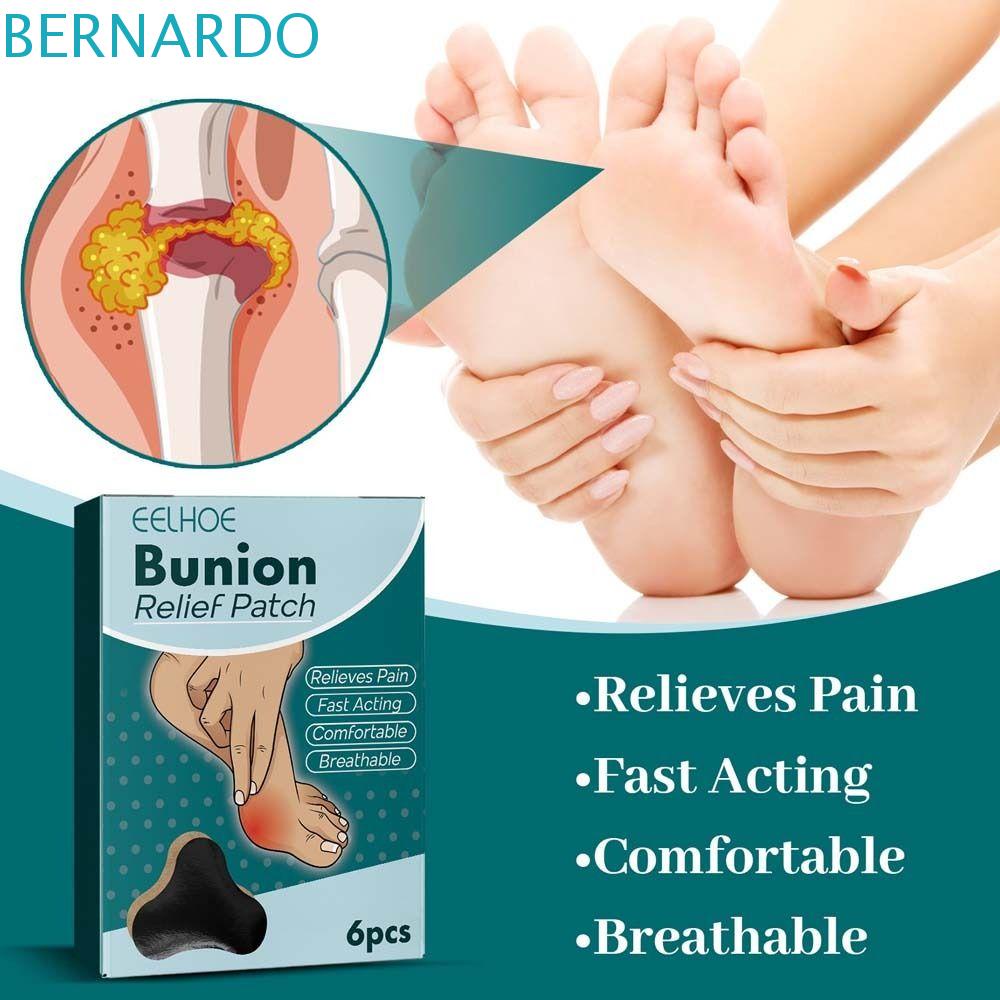 BERNARDO Bộ 6 Miếng Dán Chỉnh Hình Ngón Chân Cái Chăm Sóc Xương Chân To Dùng Ngoài Trời